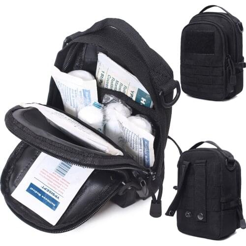 Tactical Molle Pouch Nylon Belt Waist Pack Bag Combat Military EDC Gadget Hunting Pouch Camping Bags Outdoor Medical kit