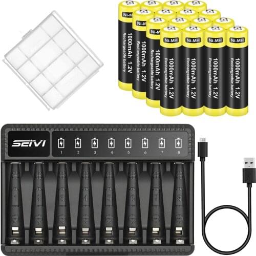 1.2V AAA Ni-MH rechargeable battery 1000mAh rechargeable battery aaa 1.2V for flashlight clock mouse battery AAA