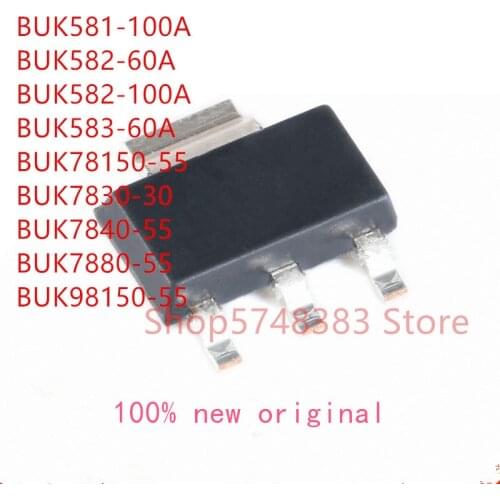 10PCS/LOT BUK581-100A BUK582-60A BUK582-100A BUK583-60A BUK78150-55 BUK7830-30 BUK7840-55 BUK7880-55 BUK98150-55 SOT-223