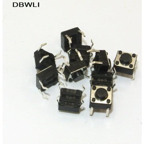 1000Pcs 6x6x5mm Tactile Push Button Switch DIP 4P Micro Switch Momentary Tact Switch