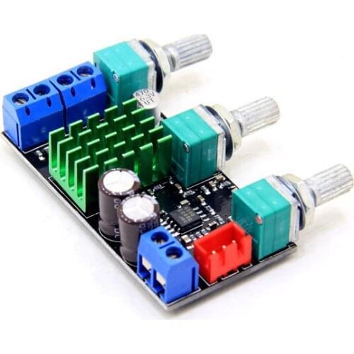 2-channel 50W+50W DC12-22V TPA3116D2 +NJM4580 stereo HiFi high-power digital amplifier board