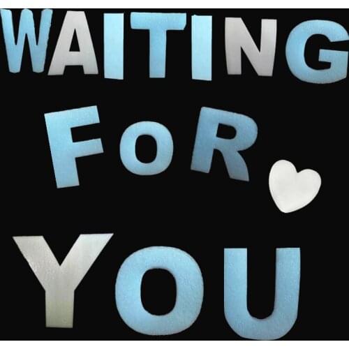 30cm Large White Foam Letter Words Sponge A-Z 26 Words Alphabet Name Letter Art Craft Earring Pendant Jewelry Display Holder