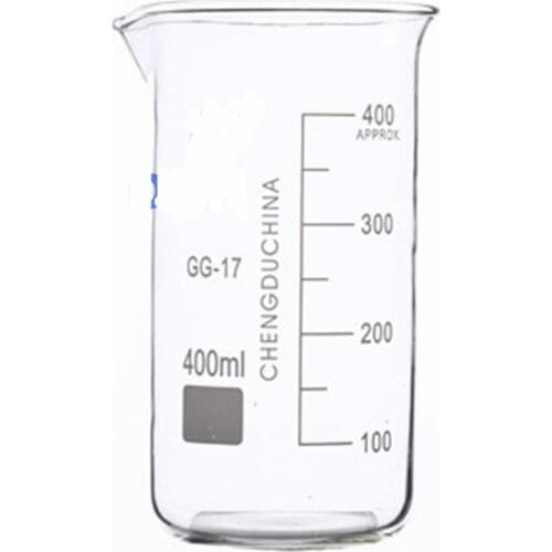 400mL Glass Beaker Tall Form New Chemical Lab Glassware