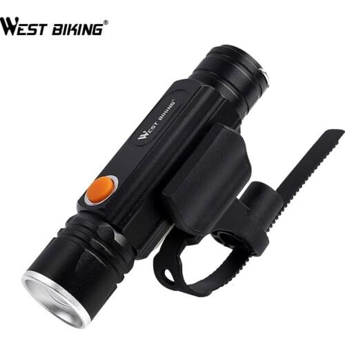 WEST BIKING Bicycle Front Light Smart Induction 1200mAh Led Lamp MTB Cycling Road Bike Flashlight USB Charging Torch Bike Lights