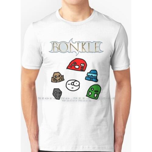 Bonkle Shirt W / Original Artwork T Shirt 100% Pure Cotton Bionicle Meme Funny Hero Factory Creative Trending Vintage Cool Gift