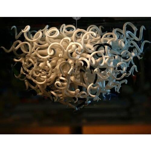 Free Shipping Crystal Ceiling Light Flower Shape LED Bulbs Hand Blown Murano Glass AC 110/120/220/240V