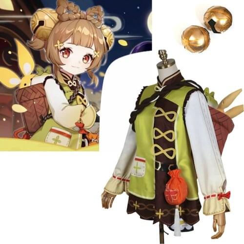 Game Genshin Impact Yaoyao yao yao Cosplay Costume Halloween