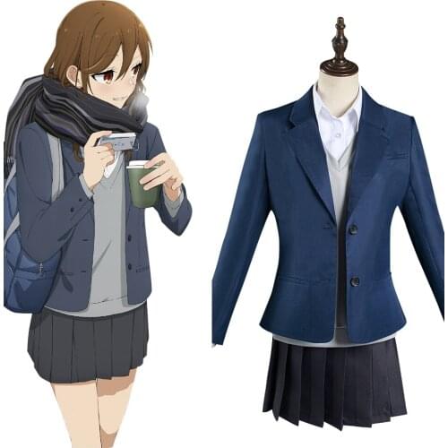 Anime Hori-san to Miyamura-kun Hori Kyouko Cosplay Costume Women School Uniform Outfits Halloween Carnival Suit
