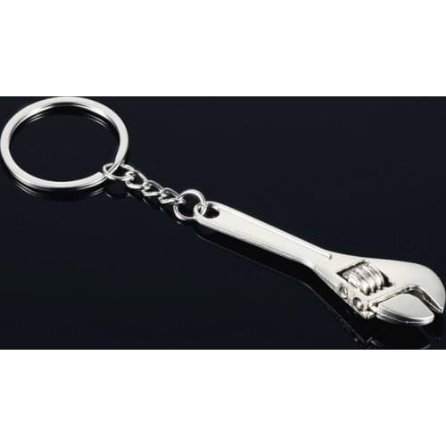 Creative Gift Wrench Metal Keychain Car Advertising Waist Keyring Chain Link Pendant Small Toys For Child