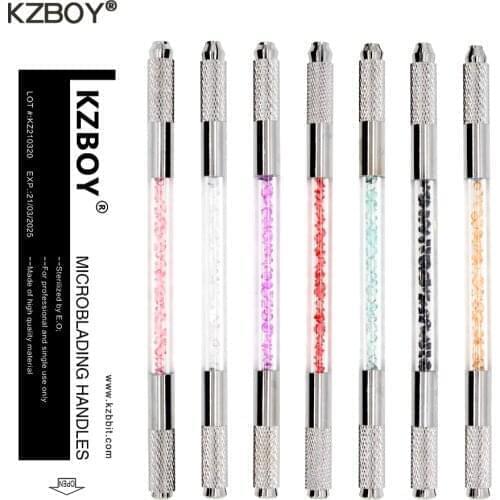 KZBOY Fast Shipping 50PCS Dual Ended Microblading Pen Microblading Handle Copper Individual Package for Permanent Makeup Tebori
