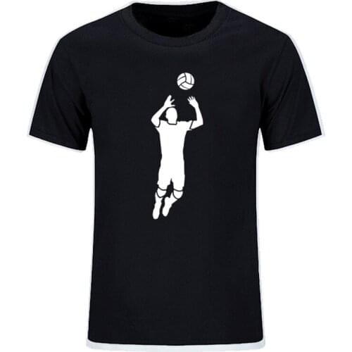 Summer Fashion Volleyballs Design T-shirt Mens Brand Printed Casual Cotton Raglan Sleeve O-neck Tshirt EU Size