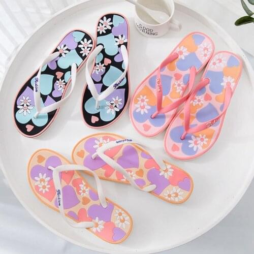 Summer Women Shoes Slippers Flip Flops Flower Soft Flat Non-slip Beach Slides Slippers Femme Shoes for Women босоножки женские