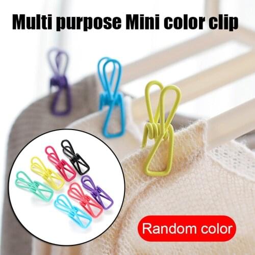 Multi-Purpose Utility Clip Heavy Duty Metal Durable Windproof Clothes Pegs for Laundry Hanging Kitchen Bags C1