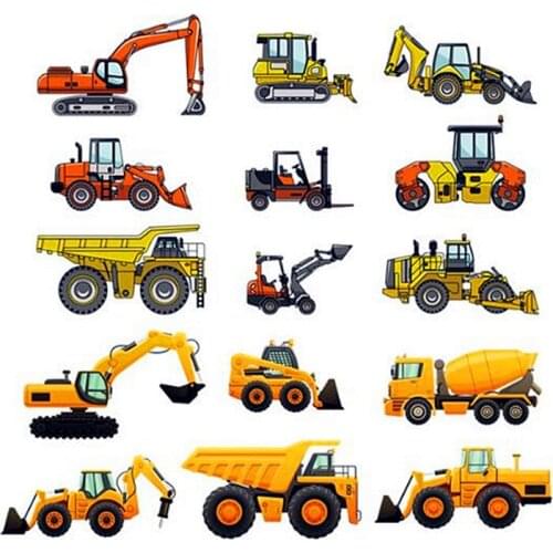 Patches Bulldozer Digger Transfert Thermique Vetement Clothes Stickers Stranger Things Appliques For Clothing Riverdale Patch