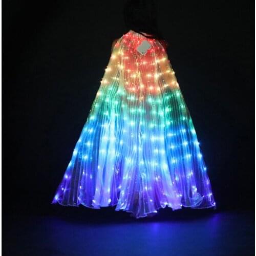2020 New Wings Sticks Adult Led Isis With Adjustable Belly Dance lamp Props 360 Degrees Accessories Children Angle LED Wing