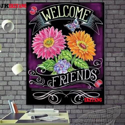 Full Square Round Diamond Embroidery DIY Diamond Painting Sun flower Cross Stitch kit mosaic Y4475