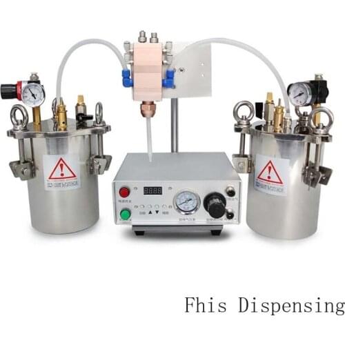 Fully Automatic Large Flow AB Double Liquid Glue Filling Machine Precision Return Suction Valve with Pressure Barre 2L