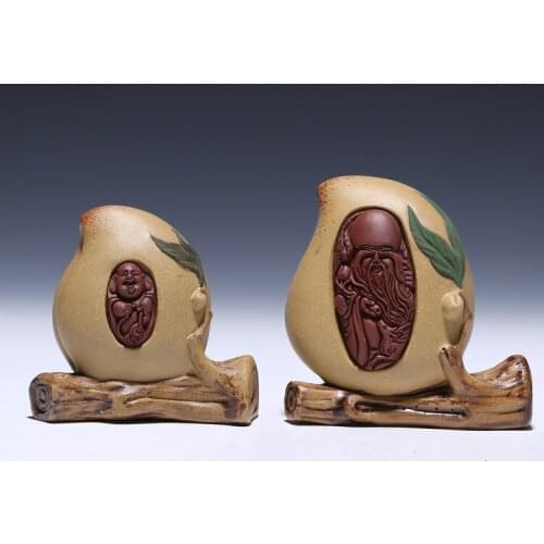 Size of H2278 Yixing longevity Home Furnishing furnishings exquisite carving handicraft accessories wholesale single