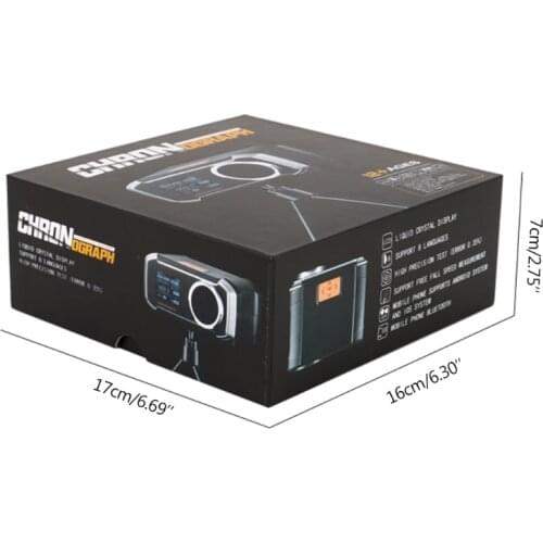 LCD Display Matching Chronograph Shooting Speed Tester Velocity Meter Velocimetry Measuring with Phone APP & Tripod