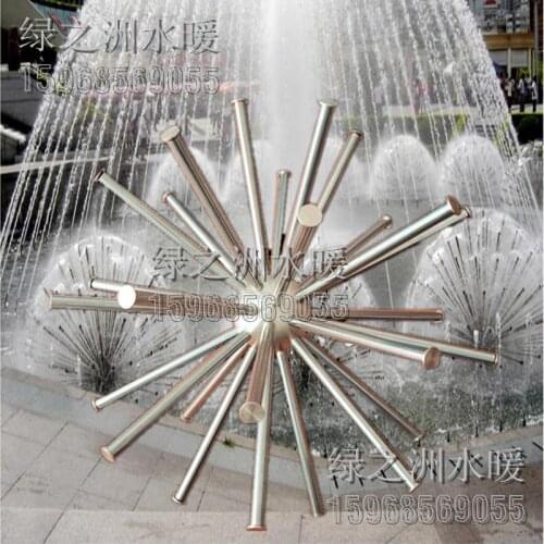 Direct selling high quality 1 inch crystal ball dandelion nozzle fountain head of waterscape landscape ball pool