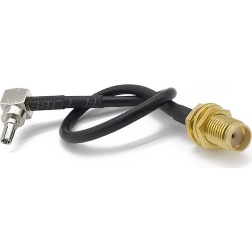 Right Angle SMA Female Jack to CRC9 Male Plug RG174 Pigtail Cable Antenna Coaxial Cables for HUAWEI 3G Modem 15cm 20cm 30cm 50cm