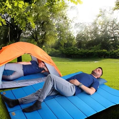 Folding Camping Mat Outdoor Sleeping Cushion Ultralight Portable Foldable Picnic Beach Mat Hiking Mattress Soft Foam Pad X430B