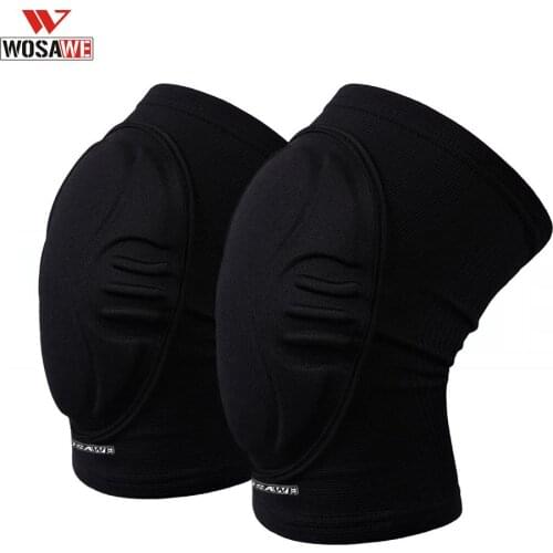 WOSAWE Compression Soft Knee Pad Support Protector Elastic Knee Pads Brace Gym Sports Basketball Volleyball Running