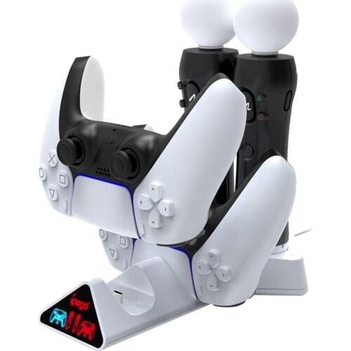 4 in 1 Suitable for PS4 Contact PSMove Joystick Controller Charger Charging Base Play Station Move Motion Controller Accessories