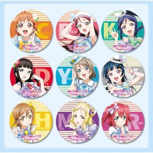 Love Live Sunshine Aqours badge badge 58 mm Coaplay Badges