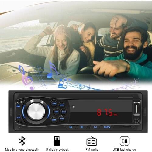1 DIN Car Mp3 Player Stereo Remote Control Digital Bluetooth Audio Music Stereo Car Radio Multimedia Player USB/SD/AUX-IN