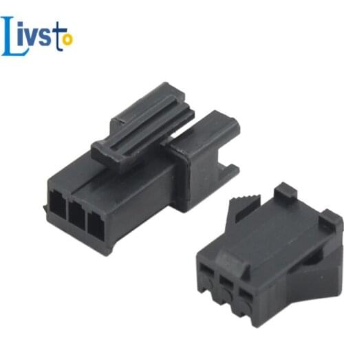 10 Sets SM 3P Pin 2.54 Pitch Female Male Wire Connectors Housing With Terminals SM-4P SM-4R JST SM2.54