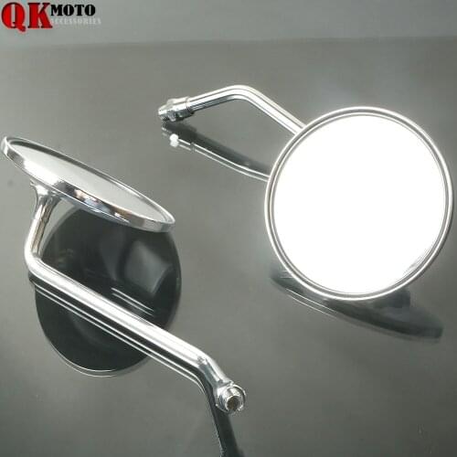 2018 1 Pair Motor Round 8mm 10mm Rear View Side Mirrors for BMW F800 GS F800R 08-11 F650 GS For Aprilia Tuono SL750 2006-2010