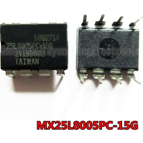 5pcs/lot MX25L8005PC-15G MX25L8005PC DIP-8 8MBit 1MB SPI FLASH BIOS flash memory chip