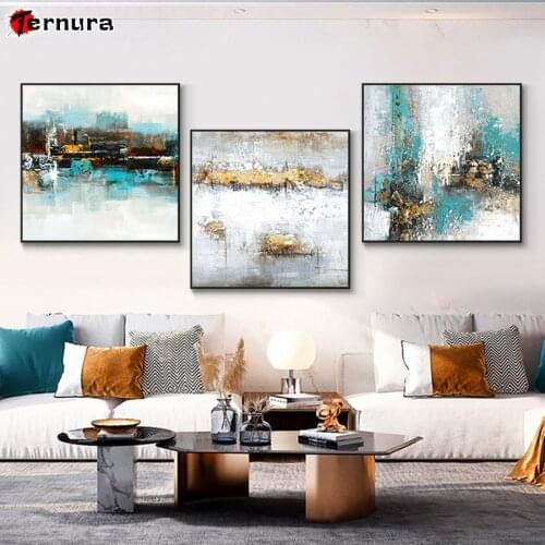 Diy Diamond Painting Abstract Green Blue Embroidery Full Drill Square Round Rhinestone 5D Cross stitch Mosaic Wall decor Art 3PC