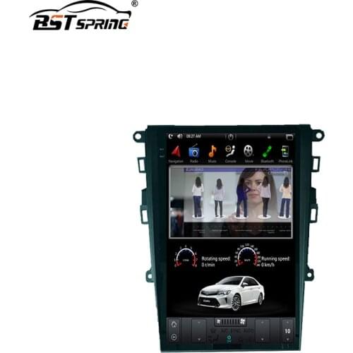 Bosstar Android car stereo Auto Gps navigation vertical screen dvd player tesla model for Ford Mondeo 2017-2018 car audio system