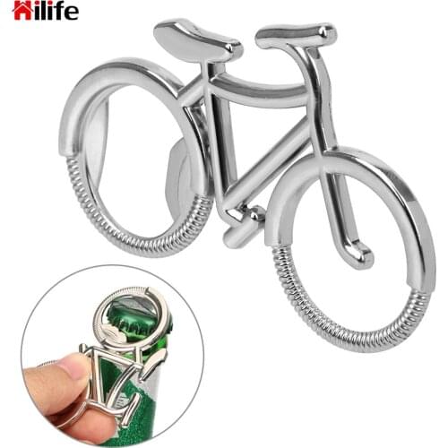 Gift for Bicycle Lover Zinc Alloy Beer Soda Bottle Opener Key Chain Keyring Keychain Bottle Opener Bike Shape