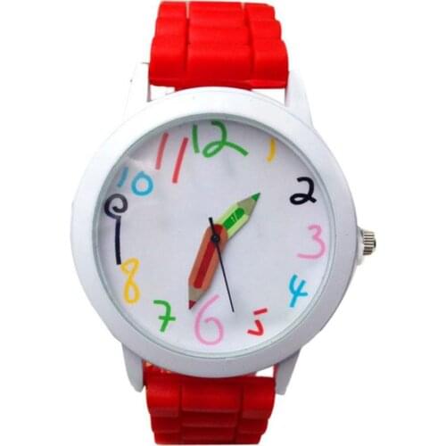New Children watches Design Fashion Quartz Unisex Boys Girls Colorful Number All-Match Silicone Jelly Wrist Watch Dropship Fi