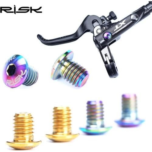 RISK Bike XT hydraulic disc Brake Screw Titanium Alloy Bicycle Oil Disc Fixed Screw For A Whole /Separate Oil Cylinder Oil Drain