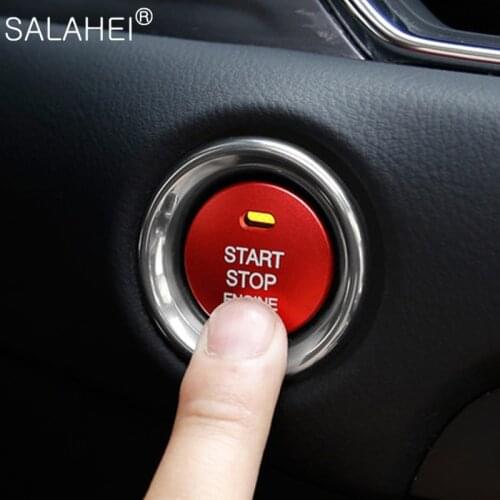 Start Engine Button Replace Cover STOP Key Accessories Switch Decoration Universal For Mazda CX3 Axela CX 4 CX5 CX 5 CX-5 Atenza