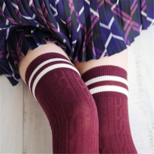 Modis Women Boot Stockings Ladies Winter Warm Cable Knit Stocking Extra Long Underwear Over Knee Thigh High Female Stockings