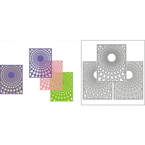 New 2021 Layering Hearts Swirl Plate Metal Cutting Dies for DIY Scrapbooking and Card Making Decorative Embossing Craft No Stamp