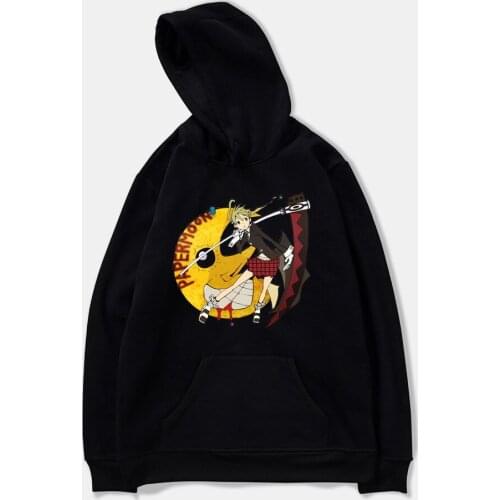 New Soul Eater Hoodies Couple Fashion Sweatshirt Men Women Sweatshirt Autumn Basic Funds Hooded Harajuku Pullovers Hoody