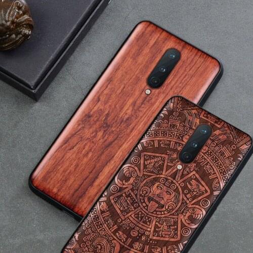 Oneplus 8 pro Case Boogic Original Wood funda Oneplus 8 Rosewood Cover Phone Case For Oneplus 8 Pro