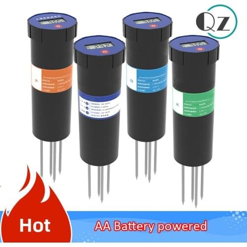 Greenhouse use soil ec tester soil NPK fertility nutrient analyzer meter tester NPK sensor PH sensor AA battery power supply