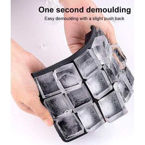 Silicone Ice Lattice Ice Making Mold Honeycomb 26 Cells Ice Making Box 15/24 Cells Ice Lattice Mould With Cover Ice Cream Tools