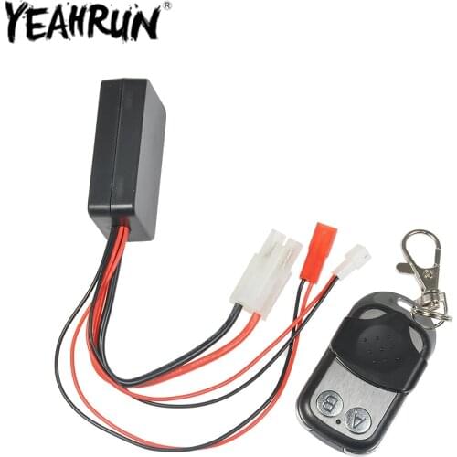 YEAHRUN Automatic Winch Control System Wireless Remote Receiver Winch Control Set for 1:10 Axial SCX10 TRX4 RC Crawler Car Parts