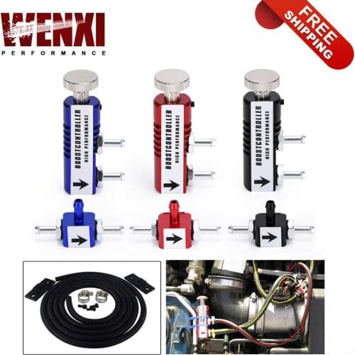 Free Shipping UNIVERSAL ADJUSTABLE MANUAL TURBO BOOST CONTROLLER KIT 1-30 PSI IN-CABIN BOOST CONTROL WX3123