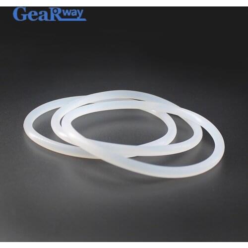 Gearway O Ring Seal Gasket Food Grade 3.1mm CS Transparent Silicon O Ring Sealing 82/85/87/88/90/160mm OD VMQ O Ring Seal Washer