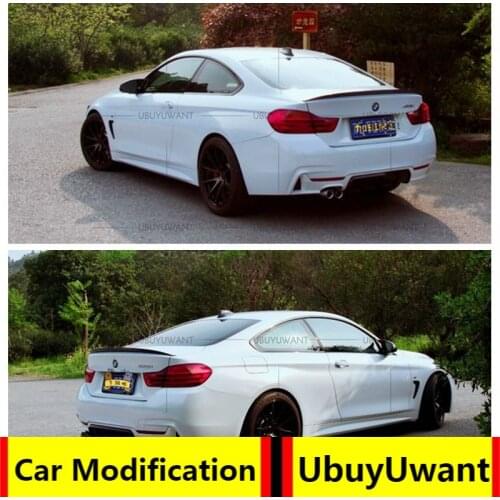 UBYUWANT High Quality Carbon Fiber Exterior Rear Spoiler For BMW F32 4 Series 428i 435i 2 Dr For Coupe 2013-2019 P Style