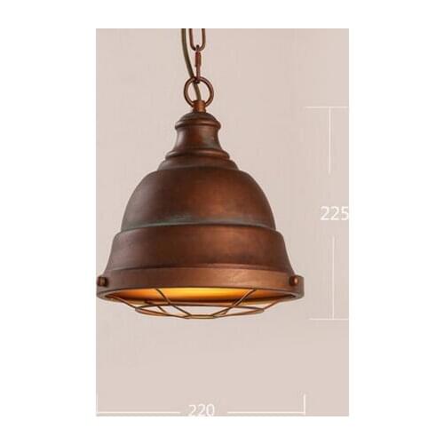 XuRetro Old Nostalgic Industrial Wind Loft Personality pendant lamp Aisle Terrace Clothing Coffee Shop Single Head pendant light